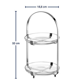 Massangaben zu Etagere CUCINA silber 2-teilig