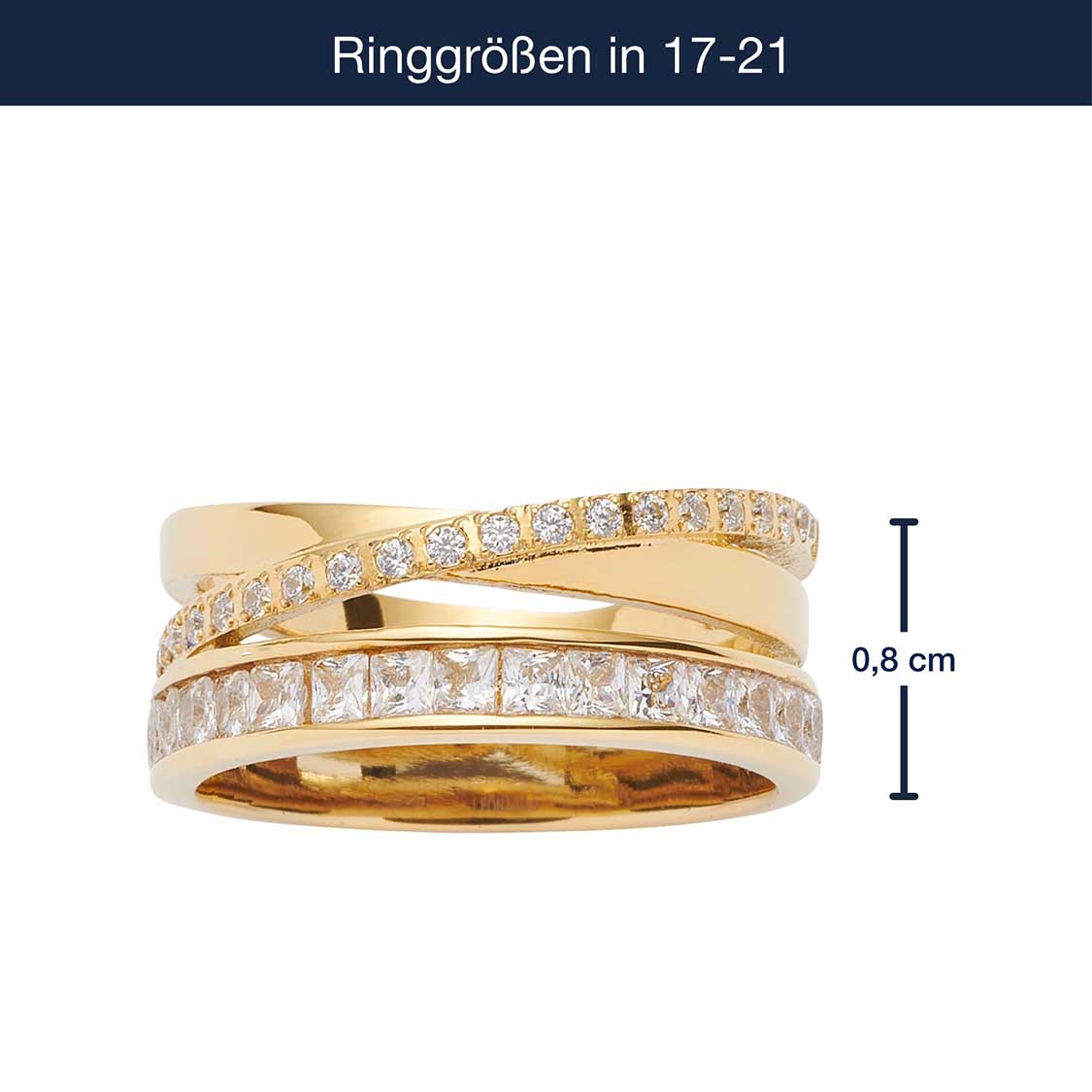Massangaben zu Ring SARAH 20 gold
