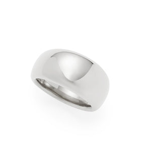 Ring GEORGETTE 21 silber glänzend von vorne, weißer Hintergrund
