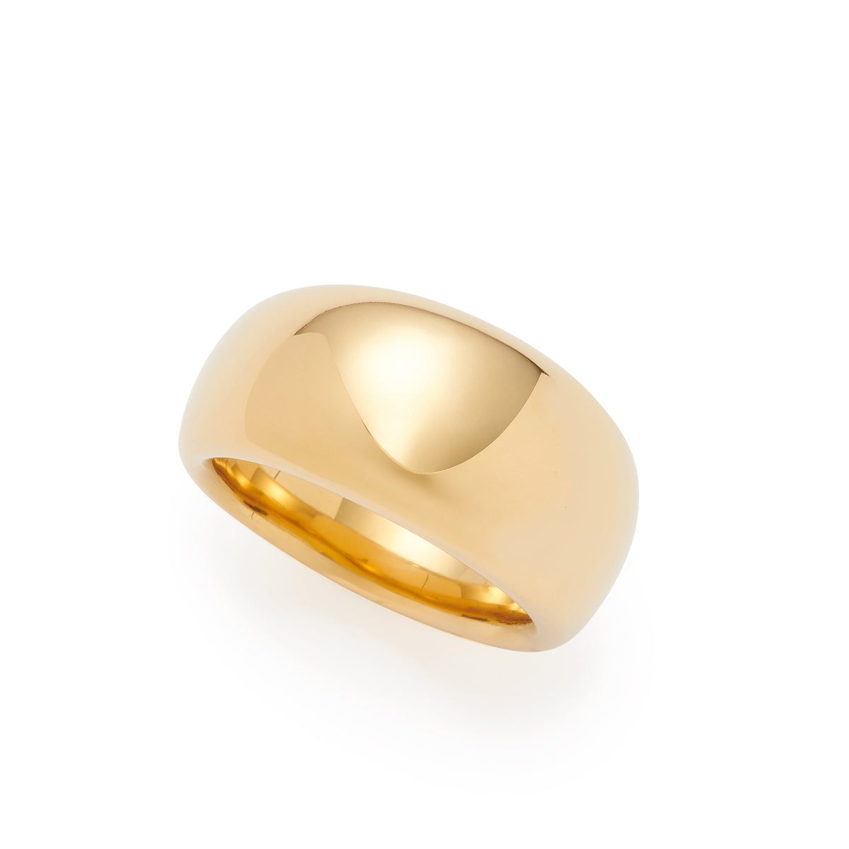Ring GEORGETTE 20 gold aus Edelstahl, polierte Oberflaeche, weisser Hintergrund