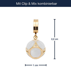 Massangaben zum Anhänger IDA Clip & Mix gold mit Clip-Verschluss