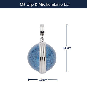 Massangaben zu Anhänger SNOWBALL BLUE Clip & Mix