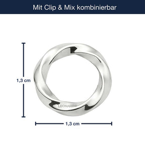 Massangaben zu Edelstahlring LOTTI Clip & Mix