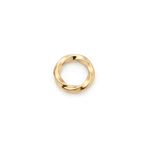 Edelstahlring LOTTI Clip & Mix in Gold auf weißem Hintergrund