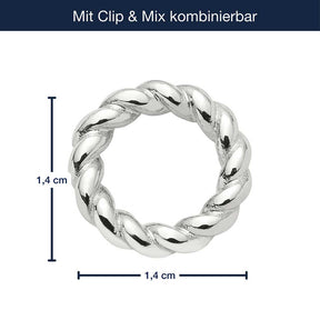 Massangaben zu Edelstahlring LIESEL Clip & Mix