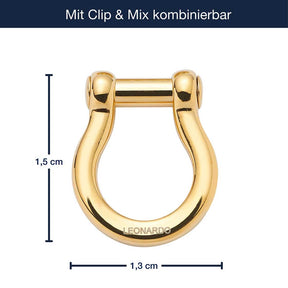 Massangaben zu Schäkel LENI Clip & Mix gold