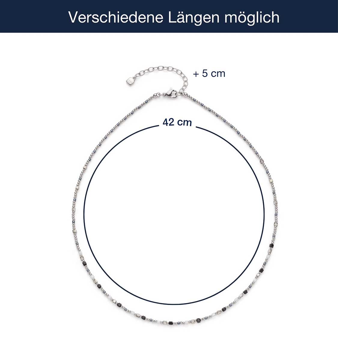 Massangaben zu Halskette LIZO 42 cm CIAO