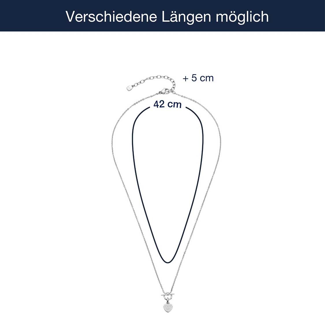Massangaben zu Halskette NOEMI 42 cm CIAO