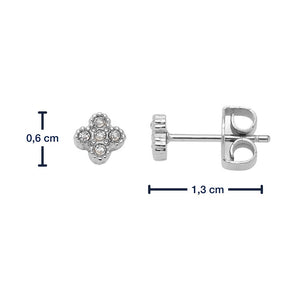 Massangaben zu Ohrstecker LISETTE CIAO, Vorder- und Seitenansicht