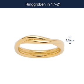 Massangaben zu Ring TWISTER 19 gold CIAO