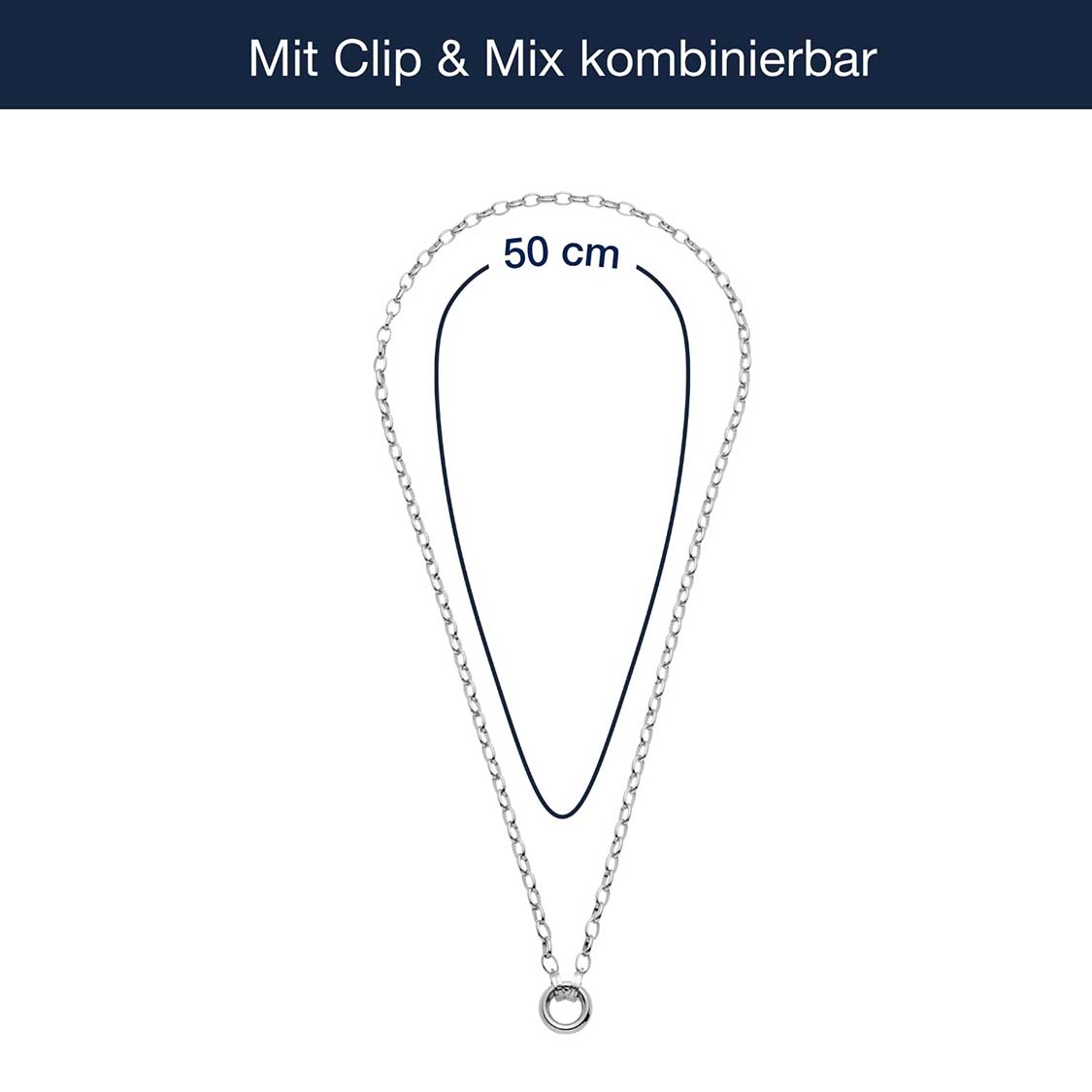 Massangaben zur Halskette TOMKE Clip & Mix