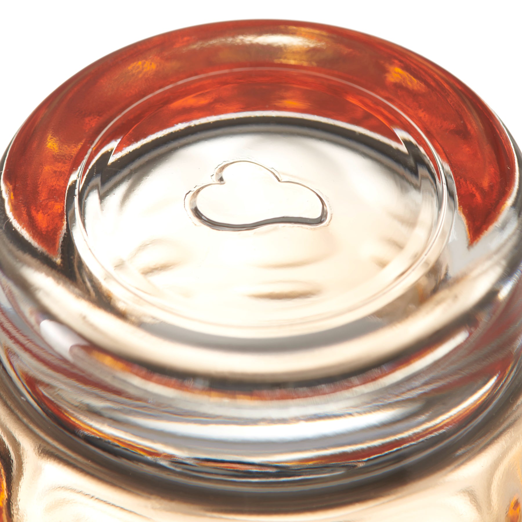 Trinkglas OPTIC 215 ml apricot mit Creme-Textur und Tropfenform