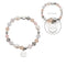 Armband HOPE silber/rose mit persönlicher Gravur