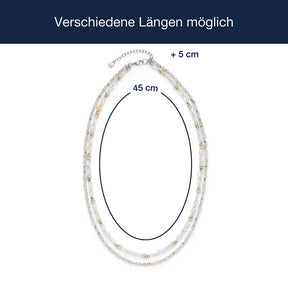 Massangaben zu Halskette MARIT, mehrfarbig, verstellbar