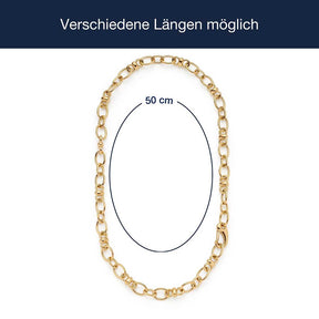 Massangaben zu Halskette VIRGINIA 50 cm gold