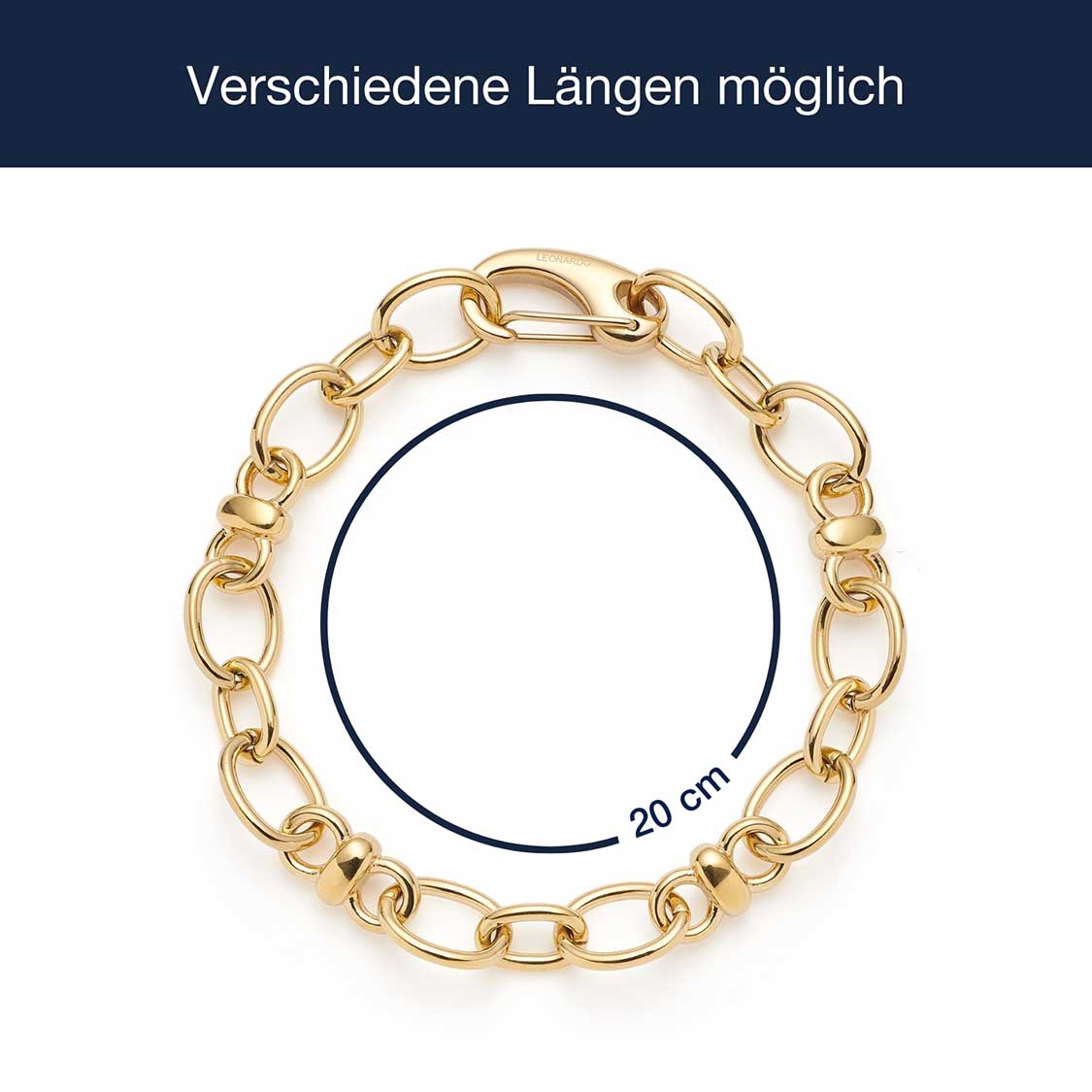 Massangaben zu Armband VIRGINIA gold