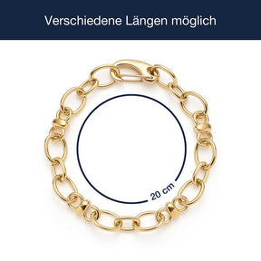 Massangaben zu Armband VIRGINIA gold