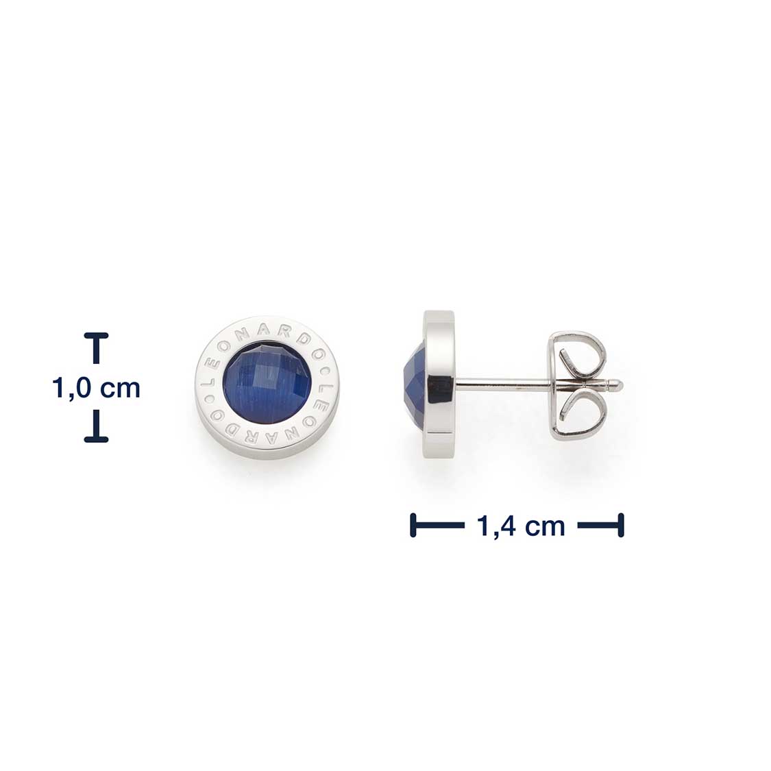 Massangaben zu Ohrstecker MATRIX Dark Blue