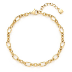 Armband SOLVANI gold CIAO mit Kettenglieder-Design und Verschluss