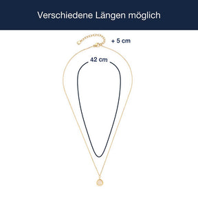 Massangaben zu Halskette INDRA 42 cm gold CIAO