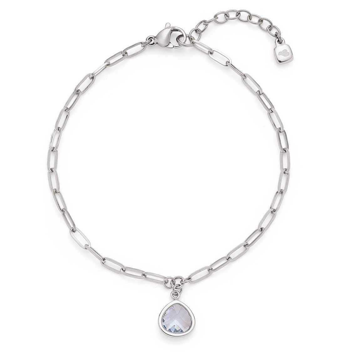 Armband INDRA blau CIAO mit Kettengliedern und blauem Anhänger