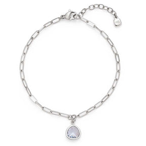 Armband INDRA blau CIAO mit Kettengliedern und blauem Anhänger