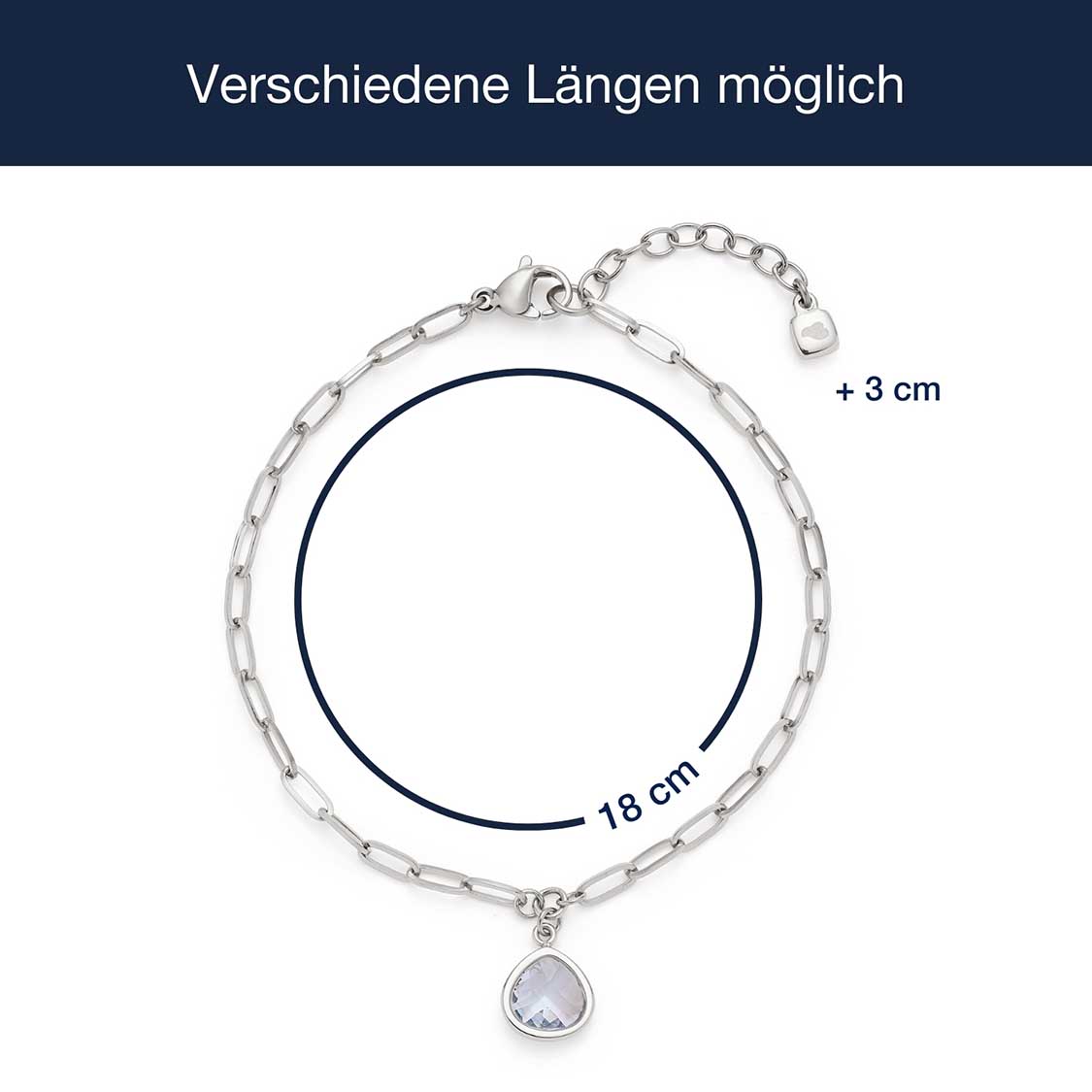 Massangaben zu Armband INDRA blau CIAO