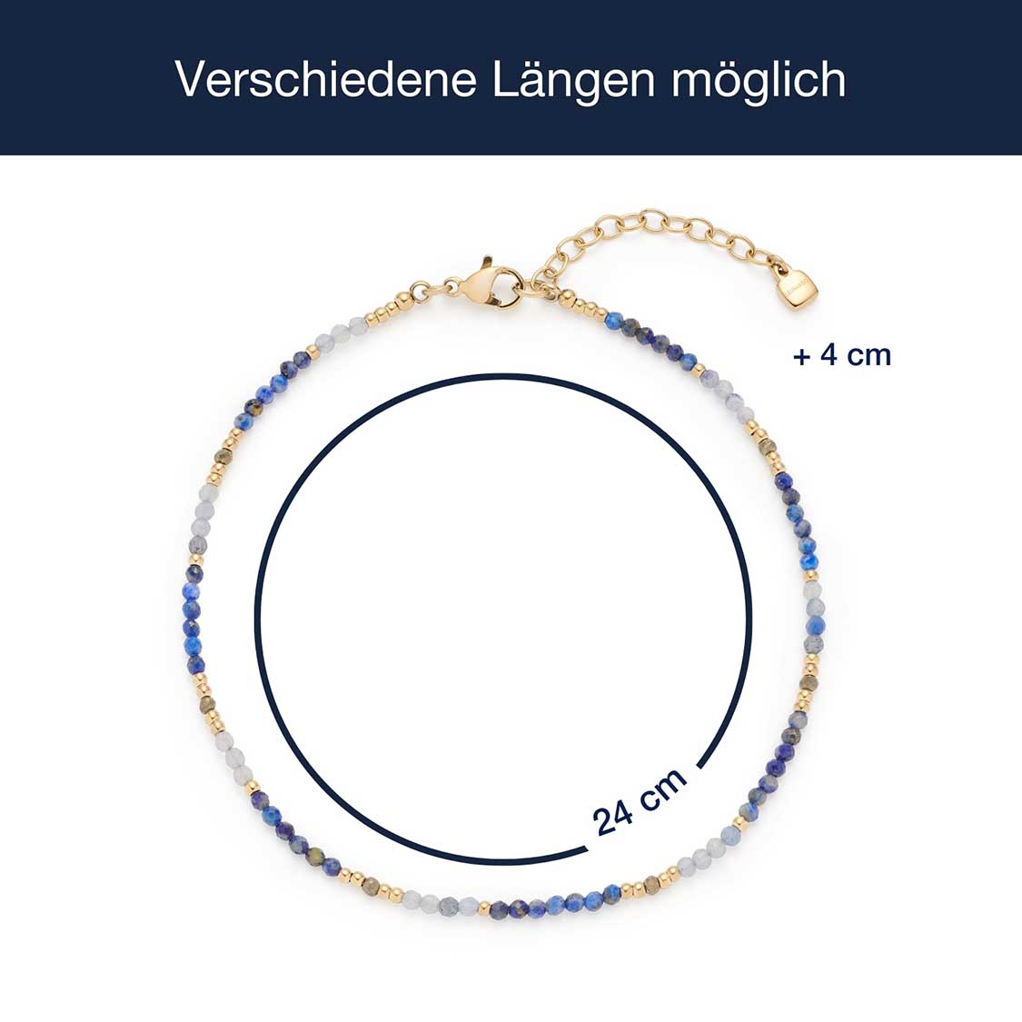 Massangaben zu Fußkettchen ROSE gold CIAO