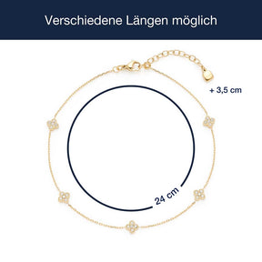 Massangaben zu Fußkette LISETTE gold CIAO
