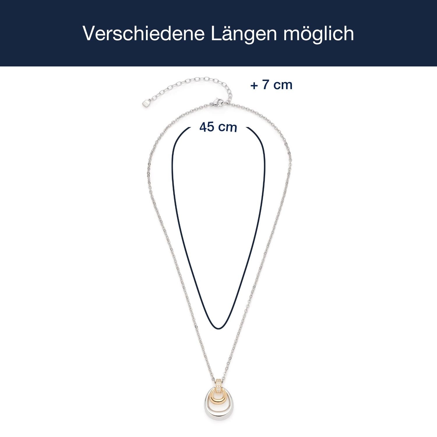 Massangaben zu Halskette LIVIA 45 cm