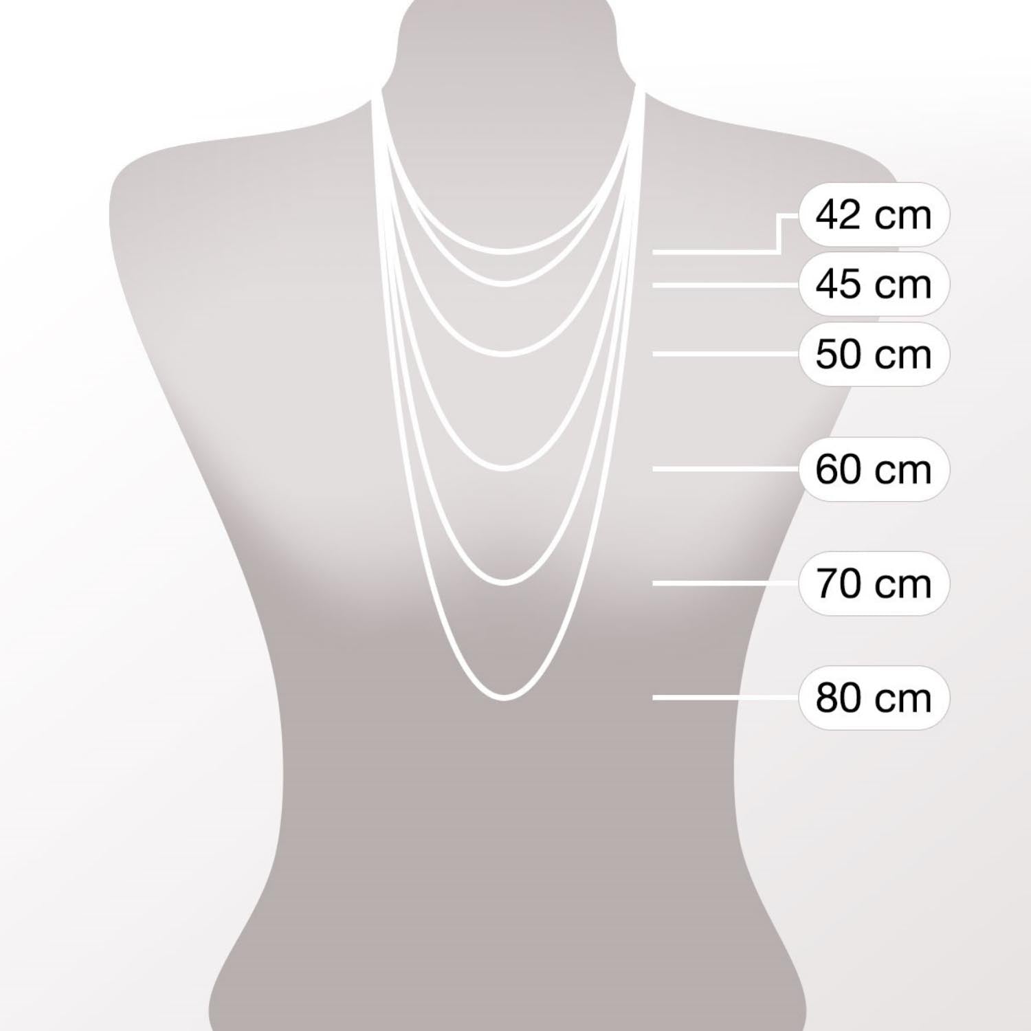 Massangaben zu Halskette LIVIA 45 cm
