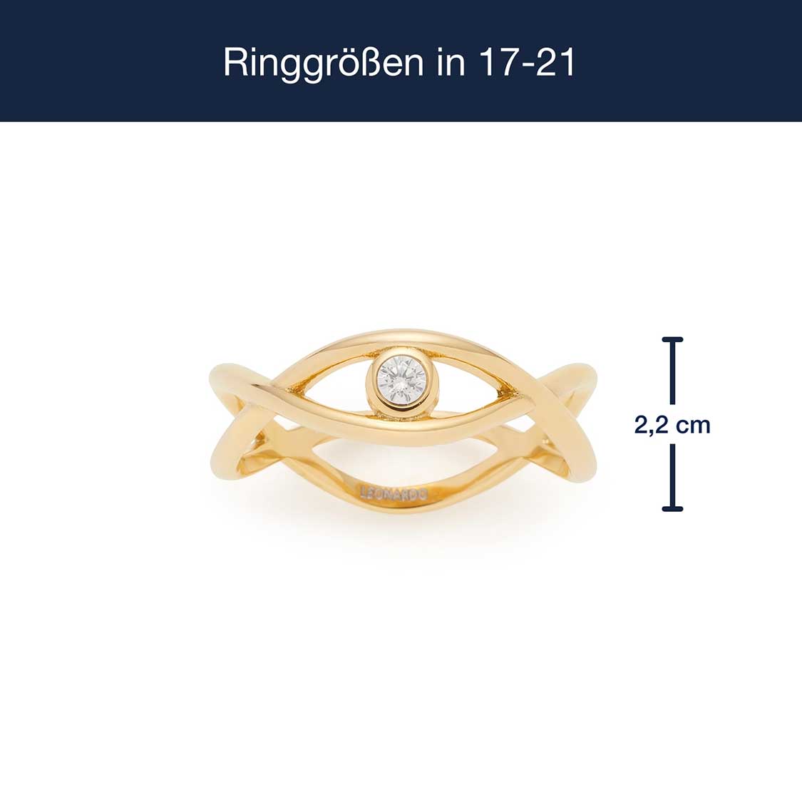 Massangaben zu Ring TAVARI 19 gold CIAO