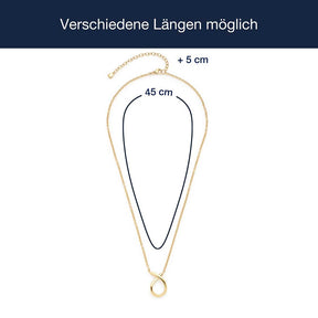 Massangaben zu Halskette ANJA 45 cm gold Clip & Mix