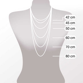 Massangaben zu Halskette YVETTE 60 cm Clip & Mix