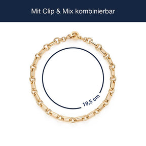 Massangaben zu Armband YVETTE gold Clip & Mix