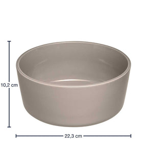 Messangaben zu Keramikschale ROMA 23 cm beige