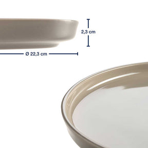 Massangaben zu Geschirrset ROMA beige 6-teilig