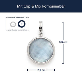 Massangaben zu Anhänger MINKA Clip & Mix mit Clip-Verschluss