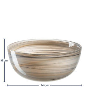 Massangaben zu Schale ALABASTRO 14 cm beige/schwarz