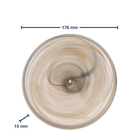 Massangaben zu Teller ALABASTRO 18 cm beige/schwarz