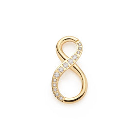 Edelstahlring SENTA gold Clip & Mix mit Zirkonia-Steinen auf weißem Hintergrund