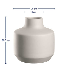 Massangaben zu Keramikvase MILANO 22 cm creme