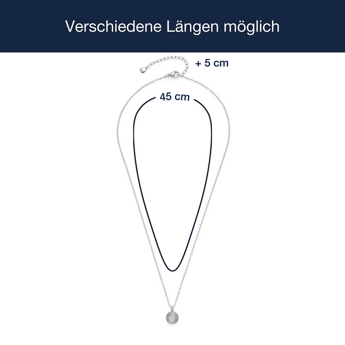 Massangaben zu Halskette ISABELLE 45