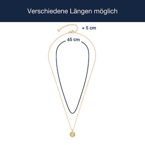 Massangaben zu Halskette ISABELLE 45 gold