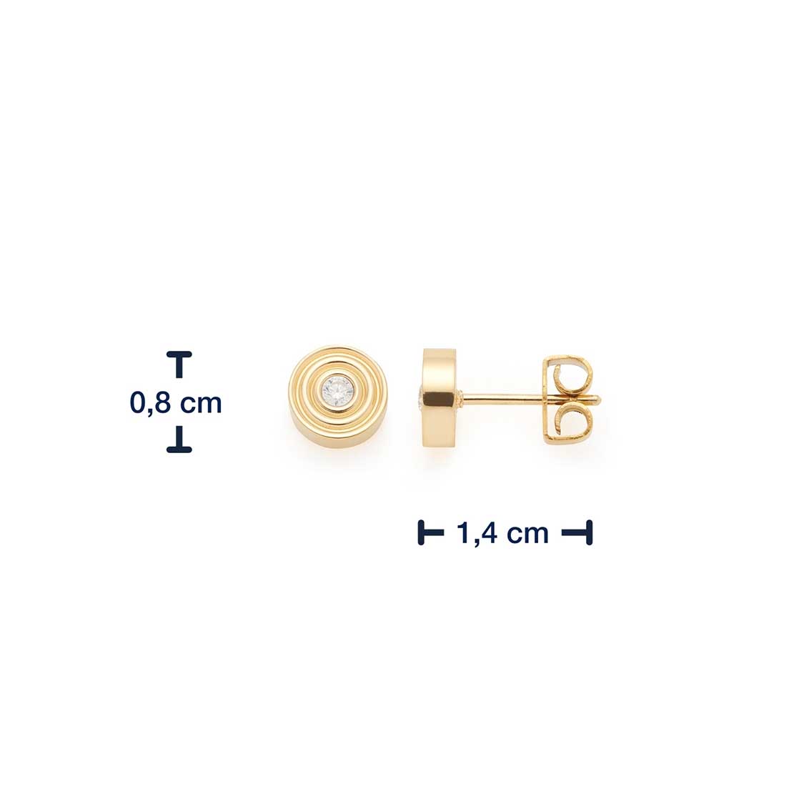 Massangaben zu Ohrstecker ISABELLE gold