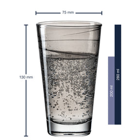Massangaben zu Trinkglas VARIO STRUTTURA 280 ml anthrazit