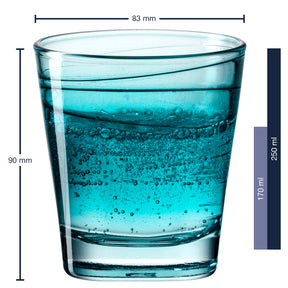 Massangaben zu Trinkglas VARIO STRUTTURA 250 ml türkis