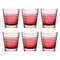 Trinkglas VARIO STRUTTURA 250 ml rot 6er-Set