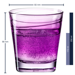 Massangaben zu Trinkglas VARIO STRUTTURA 250 ml violett