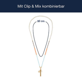 Massangaben zur Halskette SOLERA 80 cm gold blau